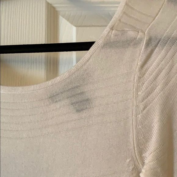 White house black market XS white sweater top - Picture 2 of 4
